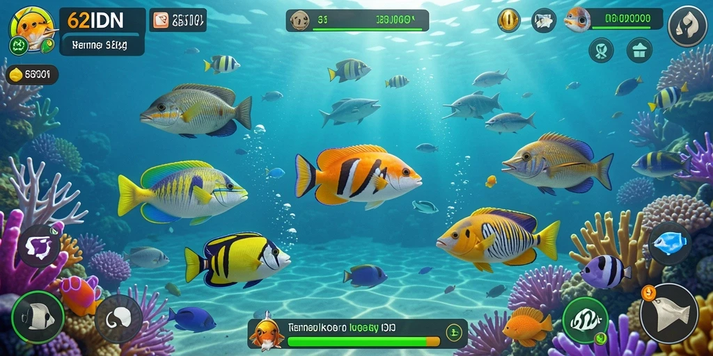 Gameplay seru menembak ikan di 62IDN.