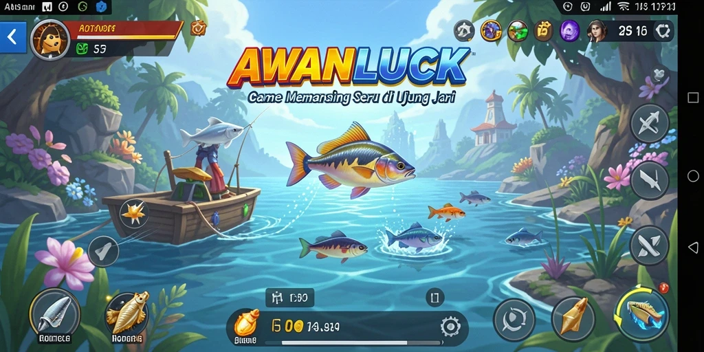 Tangkapan ikan yang mengesankan dalam AWANLUCK.