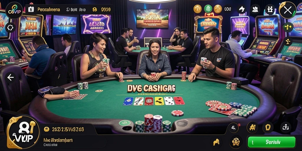 Gameplay Live Casino C8VIP yang seru dan interaktif.