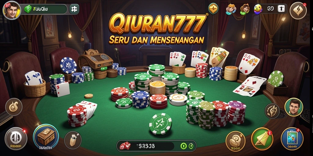 Tampilan menarik dalam permainan QiuQiu HARAPAN777 yang menegangkan.