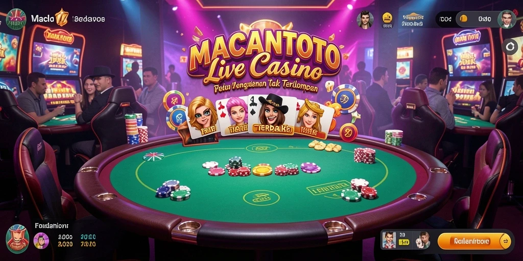 Tampilan gameplay Live Casino yang mengasyikkan di MACANTOTO.