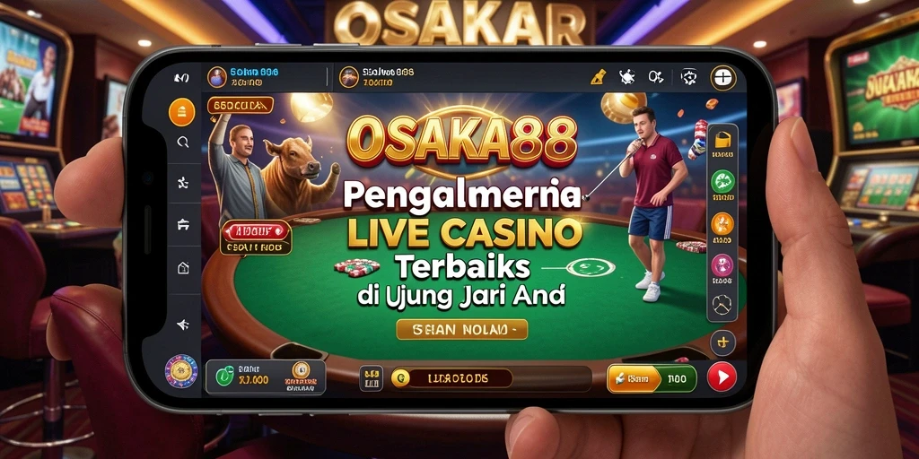 Tampilan gameplay Live Casino yang seru di OSAKA88.