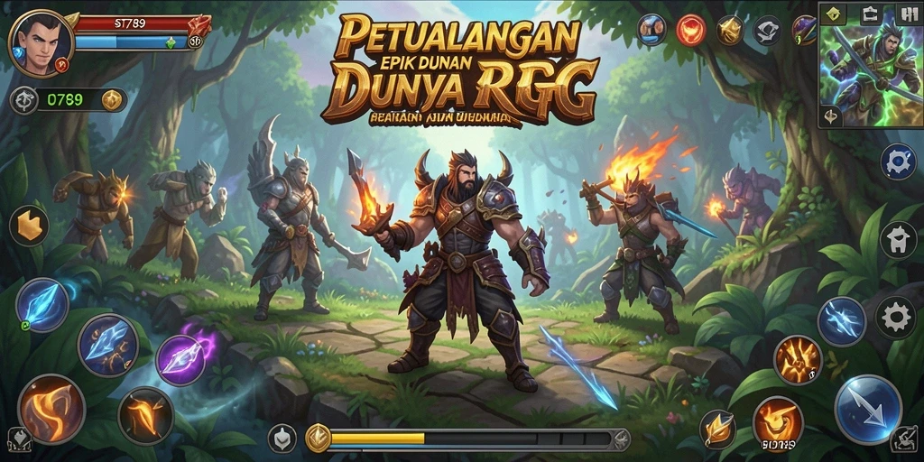 Screenshot utama ST789 menunjukkan petualangan RPG yang mendebarkan.