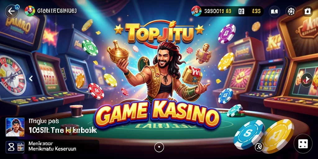 Screenshot TOPJITU menampilkan gameplay Kasino yang seru dan menegangkan.