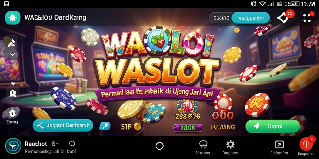Screenshot utama WASLOT menampilkan gameplay Kasino yang menghibur.